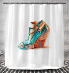 Futuristic Motion Shower Curtain - Beyond T-shirts