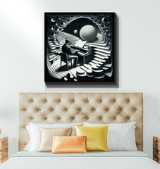 Lyrical Landscape Wrapped Canvas