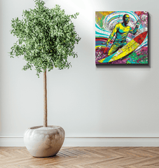 Surfing 1 46 Wrapped Canvas - Beyond T-shirts