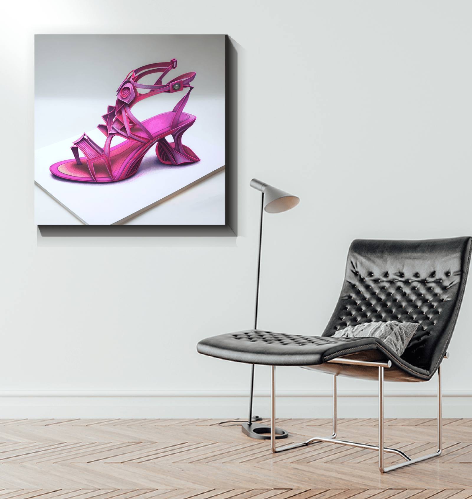 Walking into the Future - Futuristic Shoe Print - Beyond T-shirts