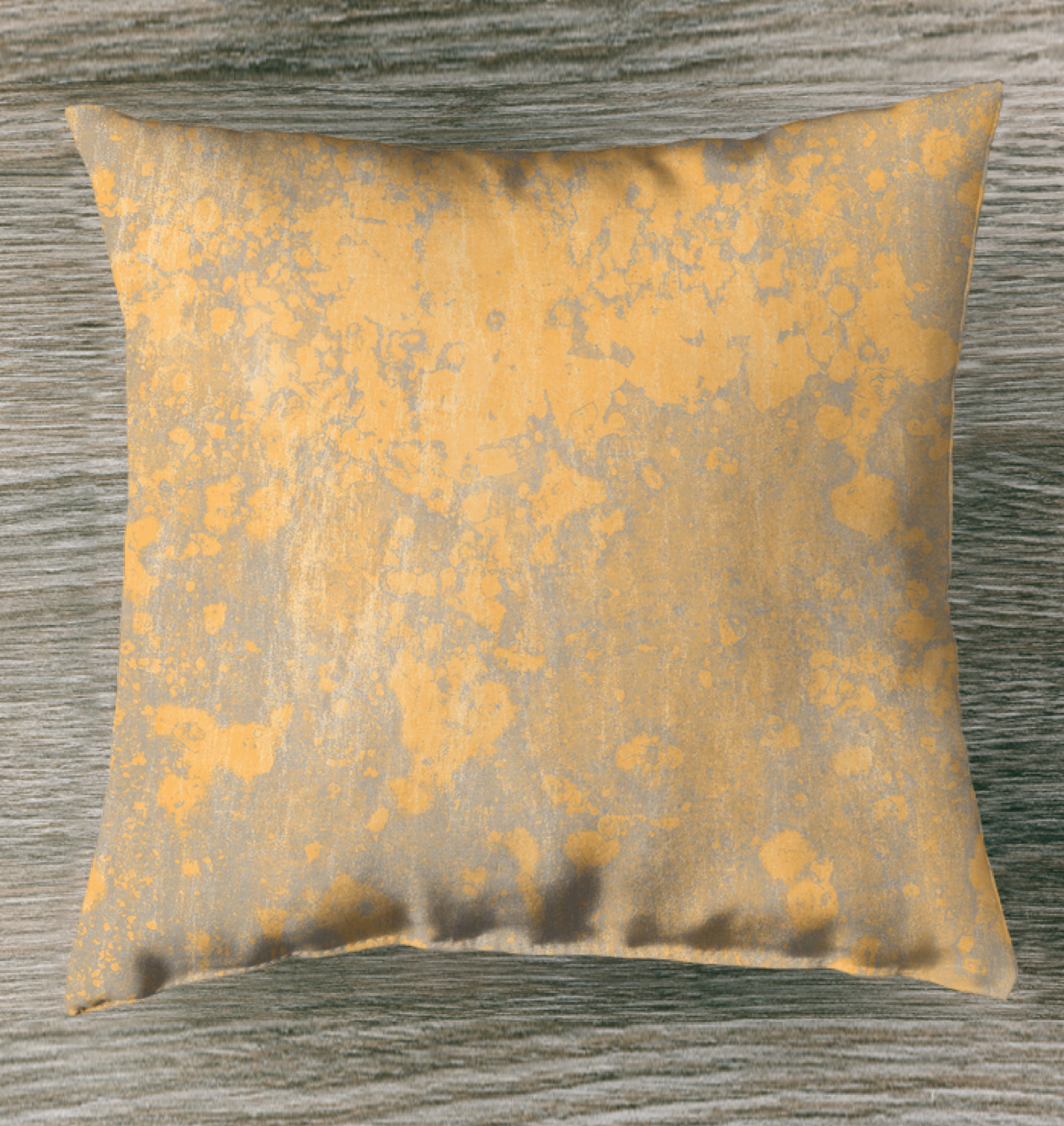 Bright Citrus Grove Outdoor Pillow on Patio Chair