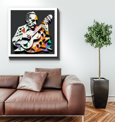Rock Legend Riffs Wrapped Canvas