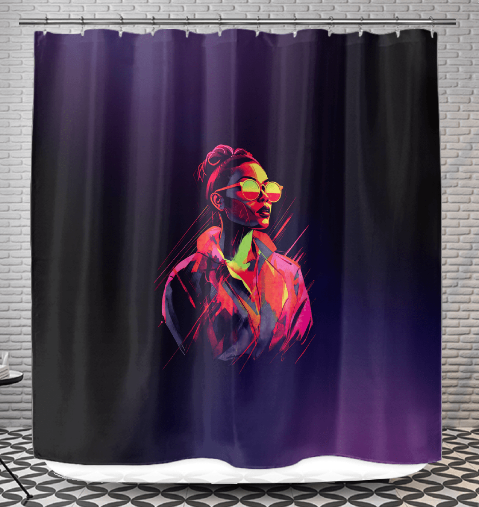 High-Fashion Dreams Shower Curtain - Beyond T-shirts
