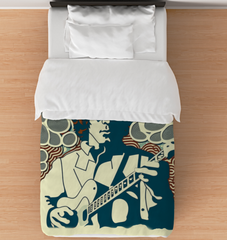 Luxurious Symphonic Beauty Duvet Cover with Elegant Design