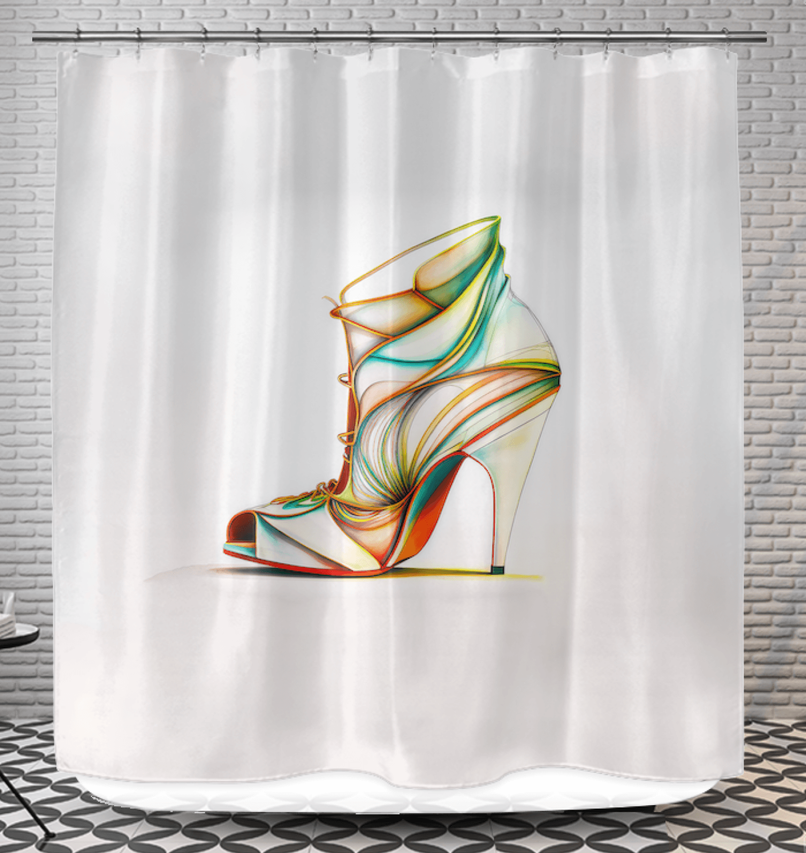 SpaceSole Futuristic Shoe Curtain - Beyond T-shirts