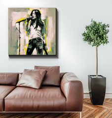 Astral Awakening Minimalist Abstract Wrapped Canvas