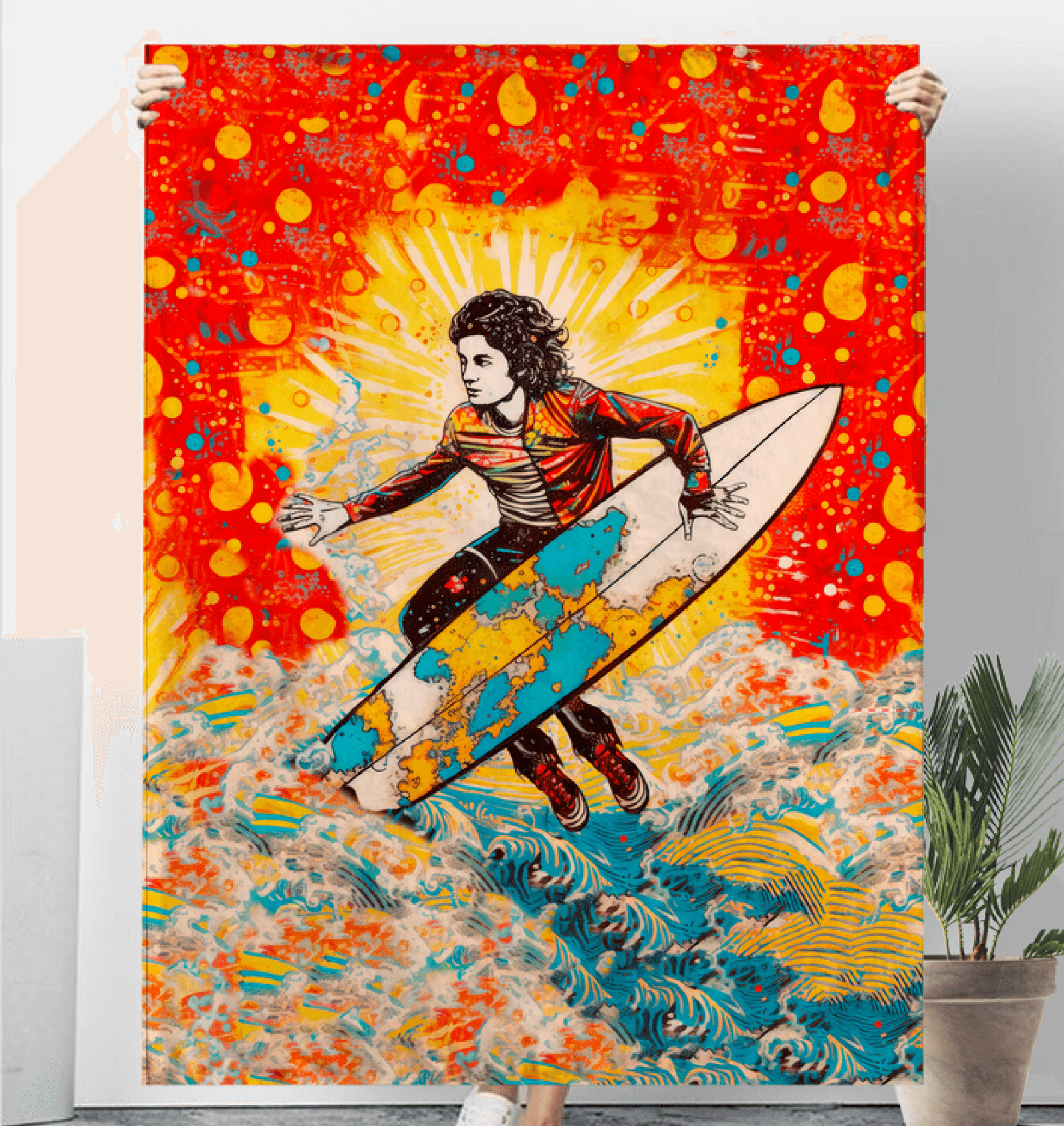 Surf's Up Sherpa Blanket - Beyond T-shirts