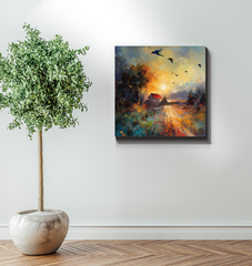 Snowy Serenity Wrapped Canvas