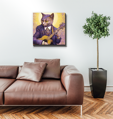 Elegant squirrel canvas art.