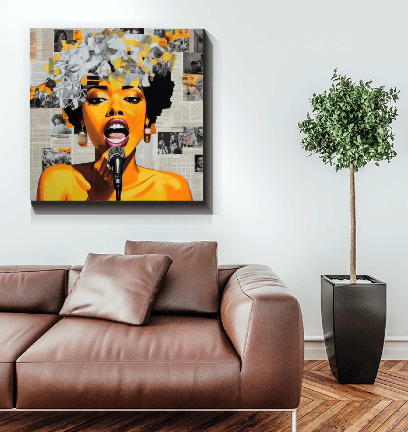 Echoes Of Music Wrapped Canvas Rhythmic Reverberation - Beyond T-shirts