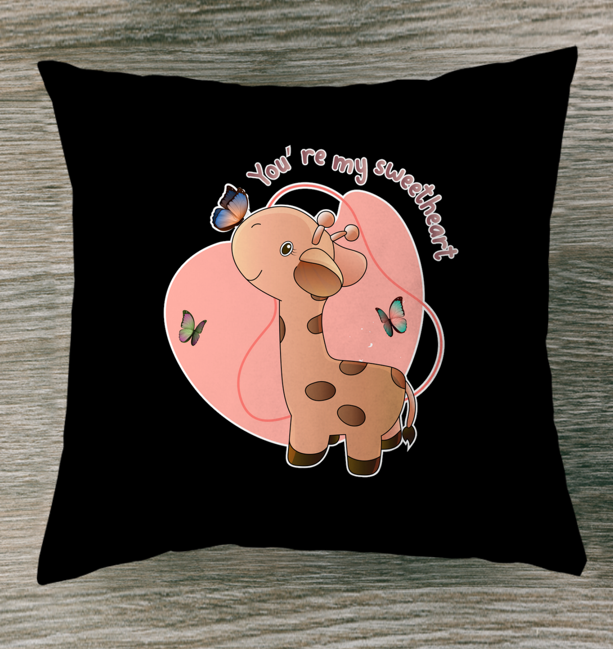 You Are My Sweet Heart Outdoor Pillow