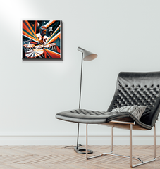 Vibrant Violin Virtuoso Wrapped Canvas