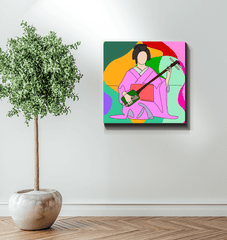 Geisha1 Wrapped Canvas - Beyond T-shirts