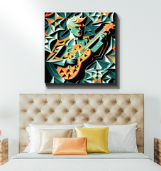 Melodious Muse Wrapped Canvas