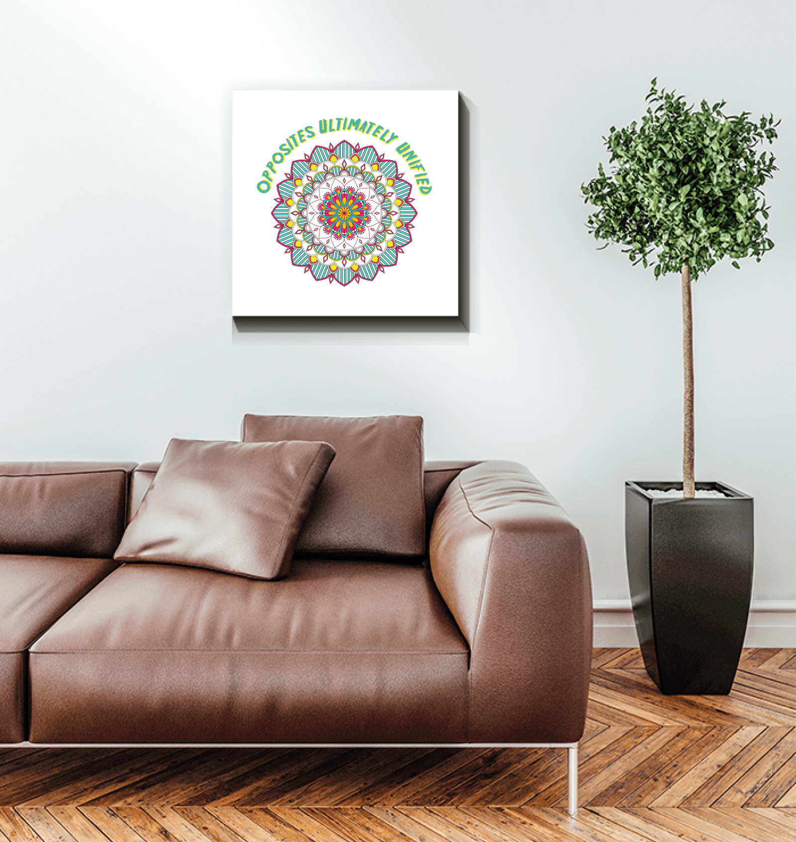 Celestial Sun And Moon Mandala Canvas - Beyond T-shirts