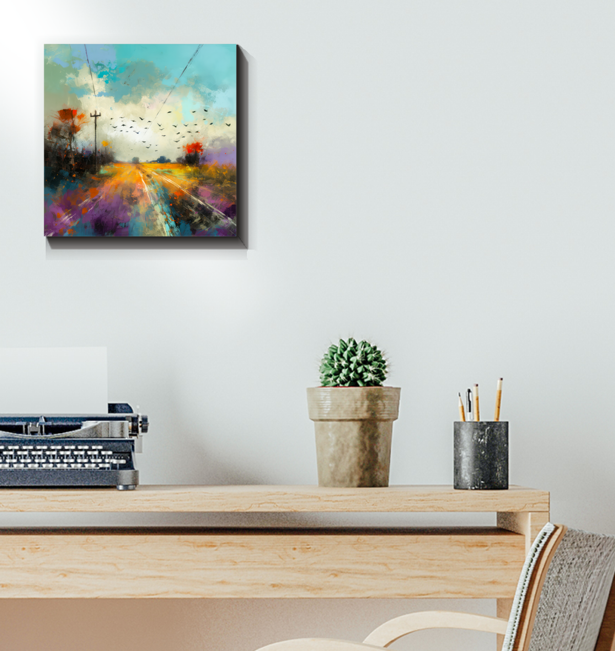 Fields of Lavender Wrapped Canvas
