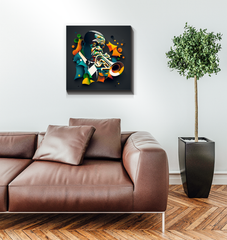 Metal Inferno Wrapped Canvas