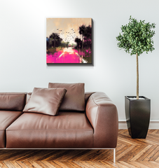 Sunrise Over the Horizon Wrapped Canvas
