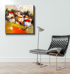 Wildflower Meadow Wrapped Canvas