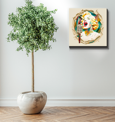 Opera's Embrace Wrapped Canvas