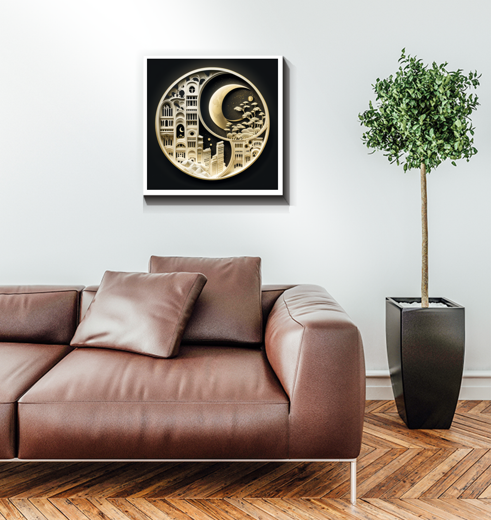 Glow and Gloam wrapped canvas for modern home decor.