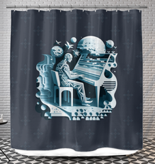 Treble Tranquility Shower Curtain