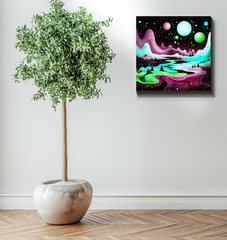 Radiant Redwoods Forest Landscape Canvas