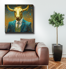 Deer's Serene Woodland Wrapped Canvas