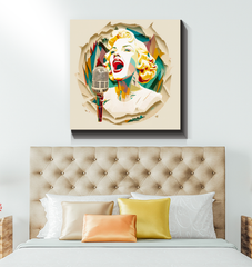 Opera's Embrace Wrapped Canvas