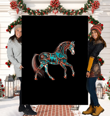 Equestrian Elegance Warm Blanket