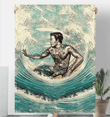 Surfing 1 36 Sherpa Blanket - Beyond T-shirts