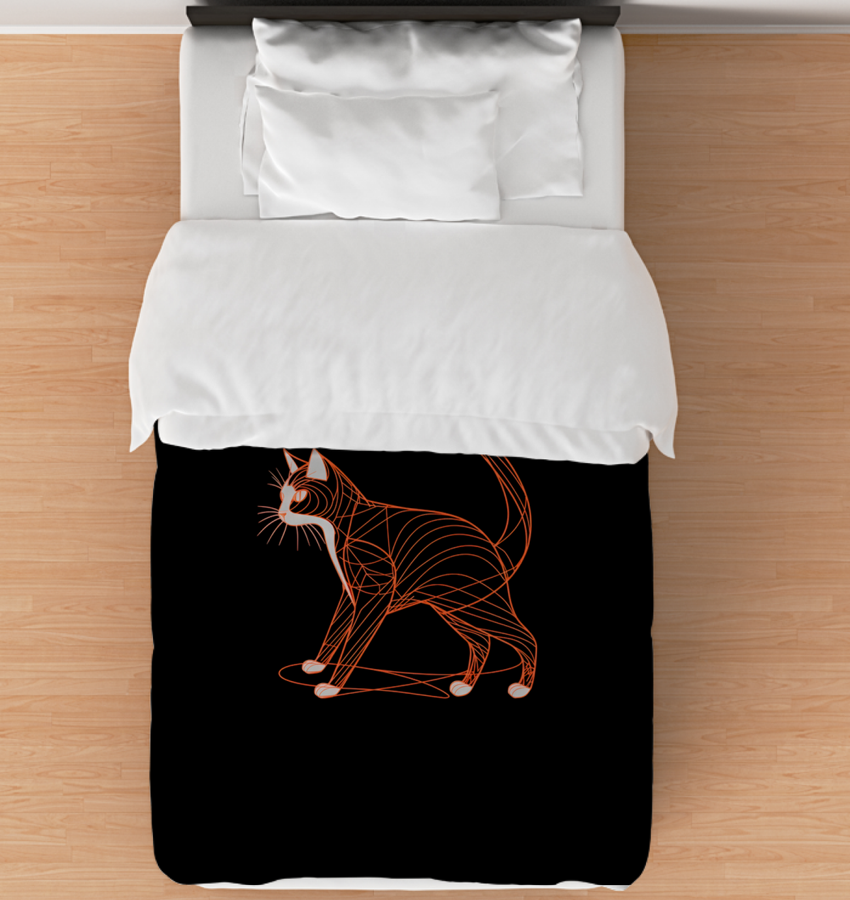 Tabby Tranquility Duvet Cover