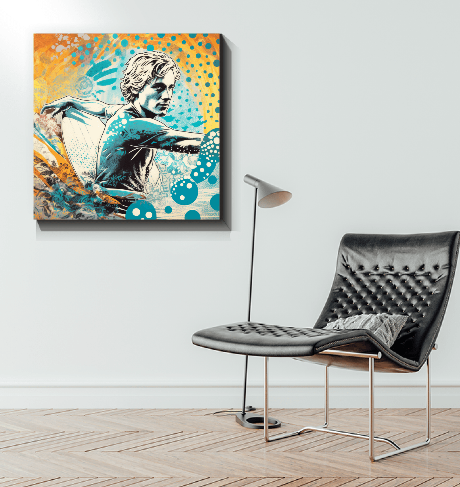 Surfing 1 34 Wrapped Canvas - Beyond T-shirts