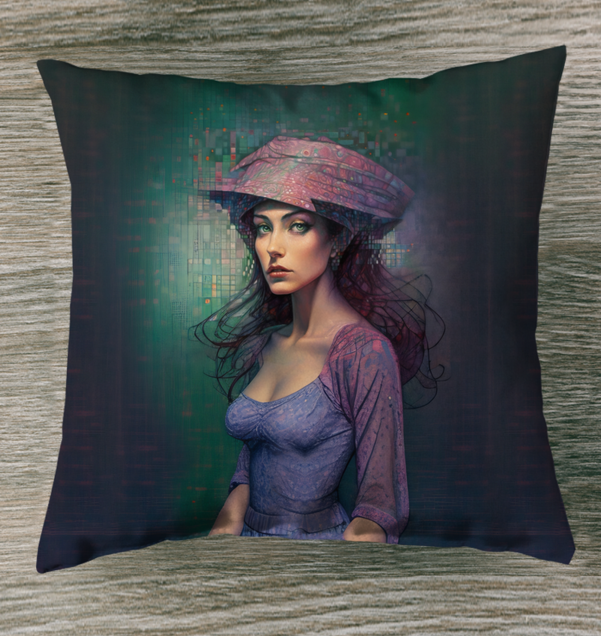 Luxurious Urban Grandeur Outdoor Pillow enhancing outdoor decor.