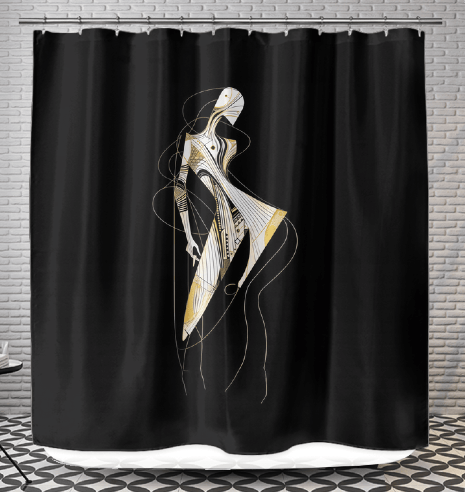 Fashionably Floral Shower Curtain - Beyond T-shirts