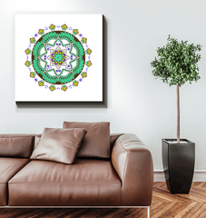 Mandala Harmony Ceramic Plaque - Beyond T-shirts