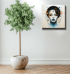 Abstract Elegance Unveiled: Women's Canvas Art - Beyond T-shirts