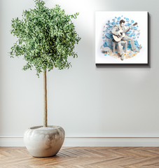 Abstract Feathers Canvas Art for Living Room