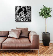 R&B Groove Wrapped Canvas