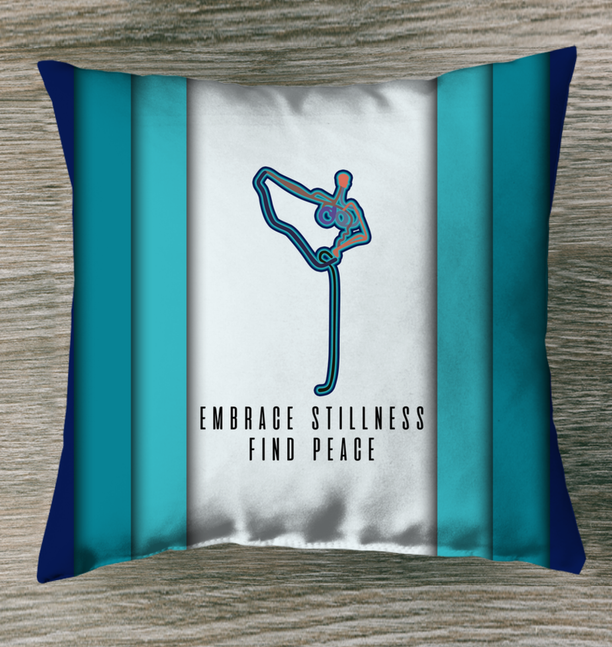 Serenity Waterfall Indoor Pillow with calming waterfall design.