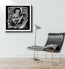 Bebop Jazz Club canvas art for music enthusiasts