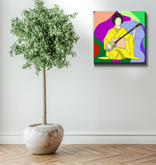 Geisha1 Wrapped Canvas - Beyond T-shirts