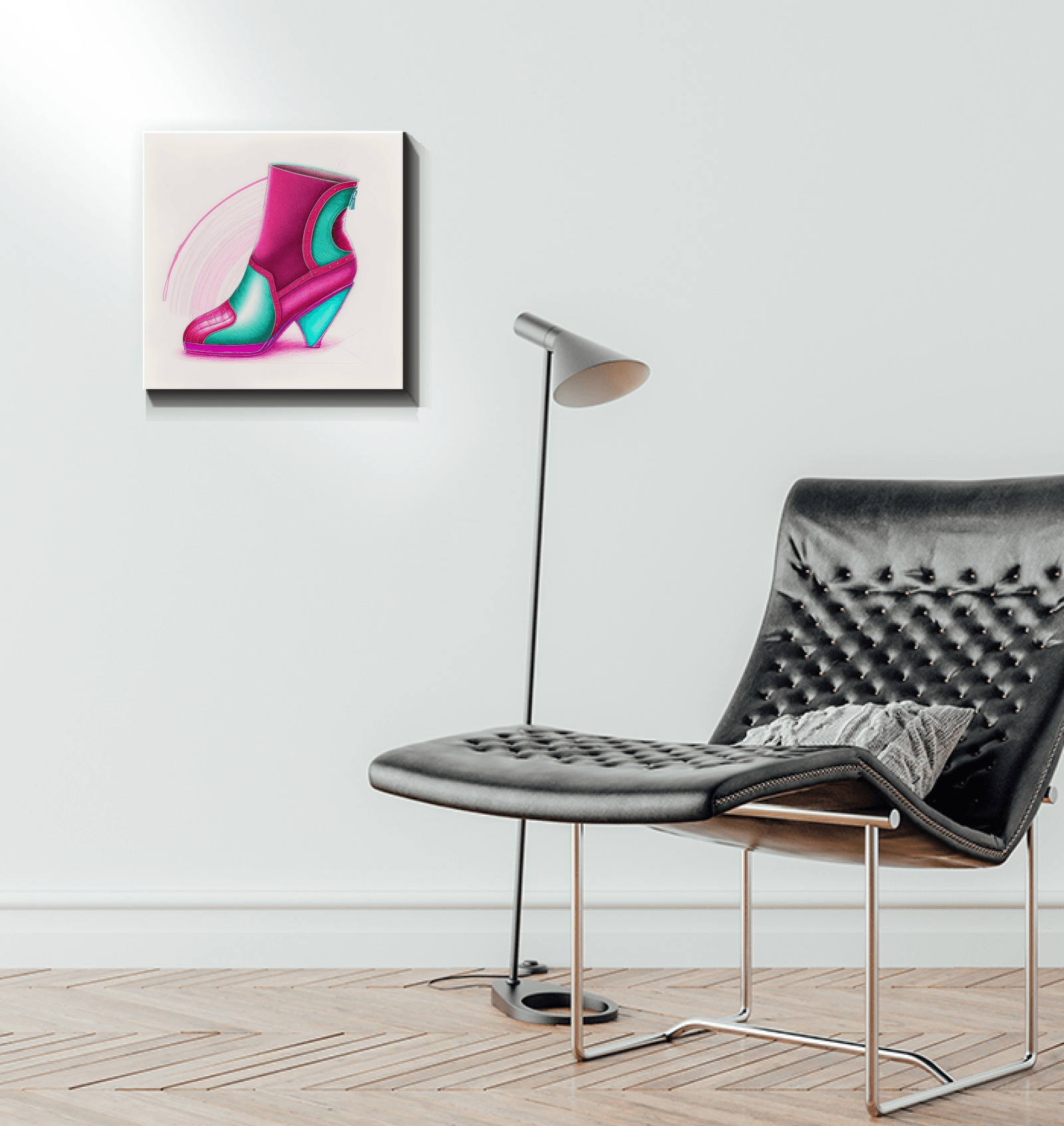 Futuristic Soles - Shoe Inspired Canvas Print - Beyond T-shirts