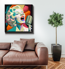 Blues Soul Wrapped Canvas
