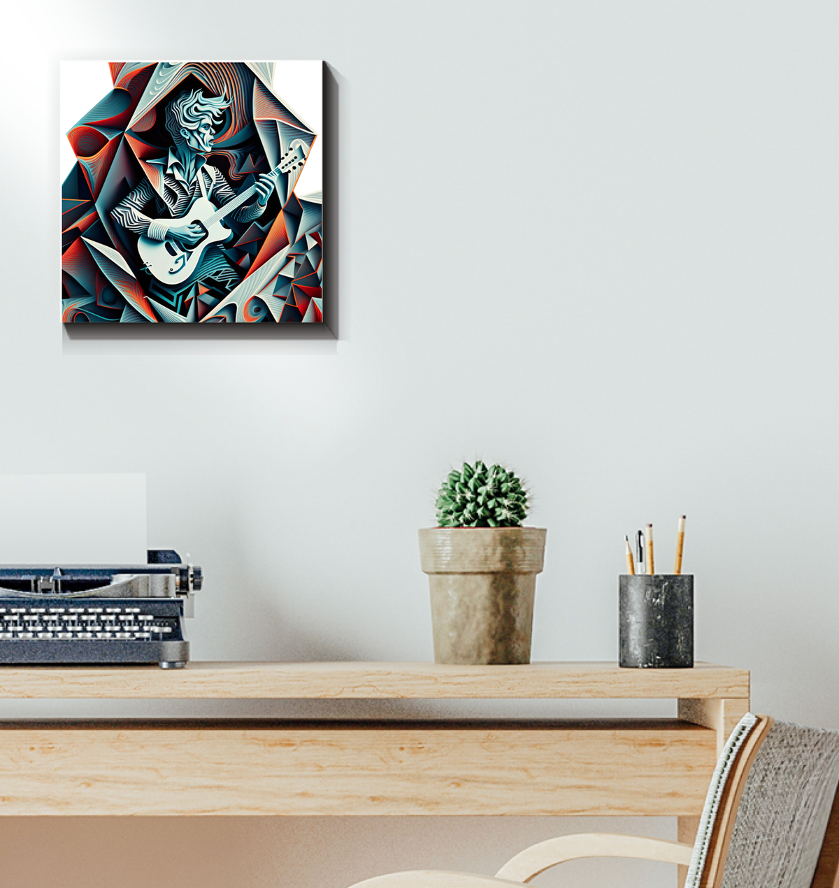 Music inspires great ness Wrapped Canvas