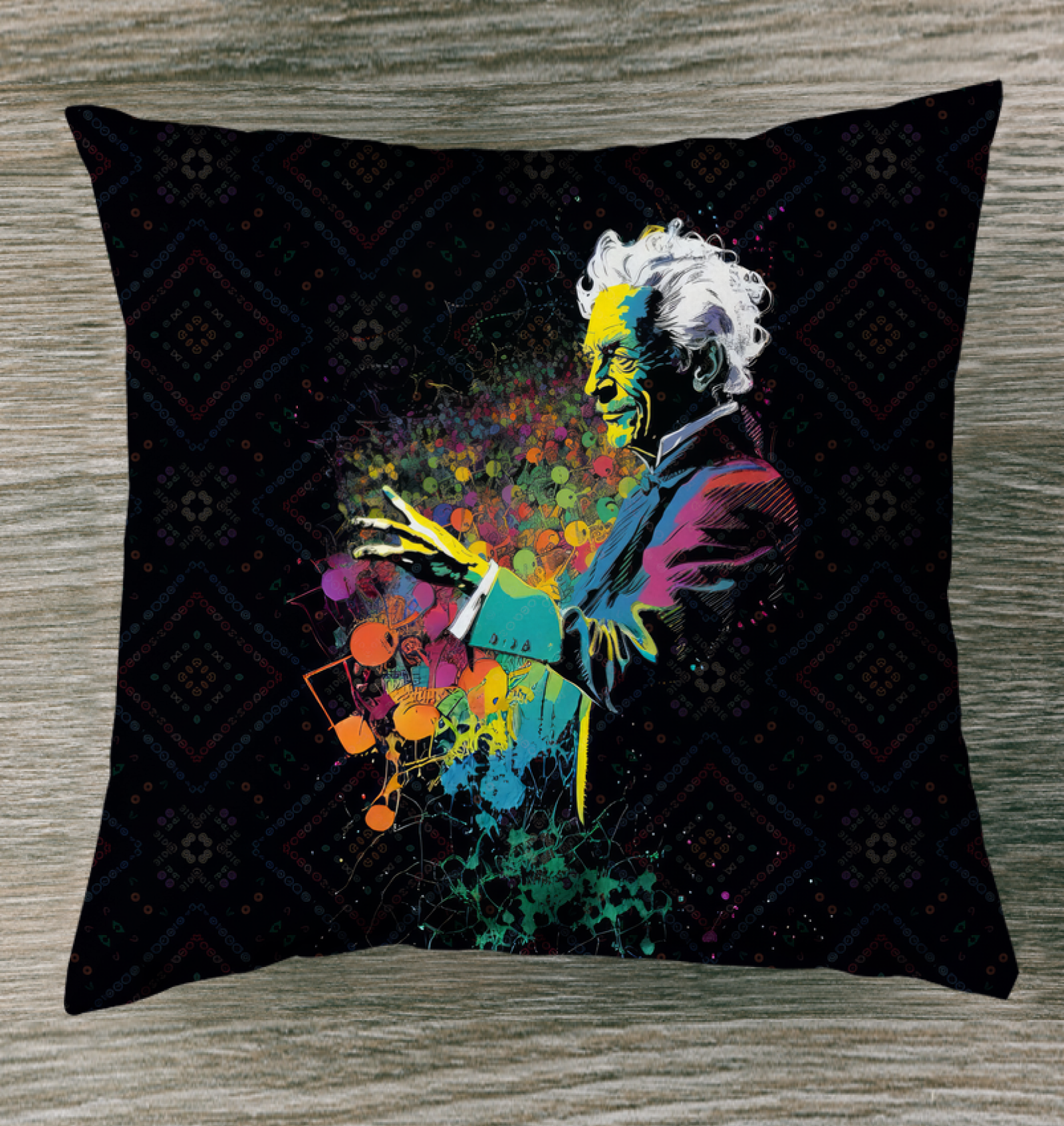 Meadow Magic Outdoor Garden Pillow - Front View