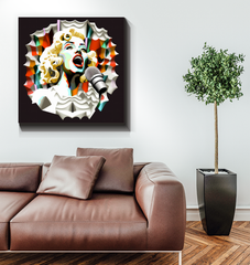 Jazz Echoes Wrapped Canvas