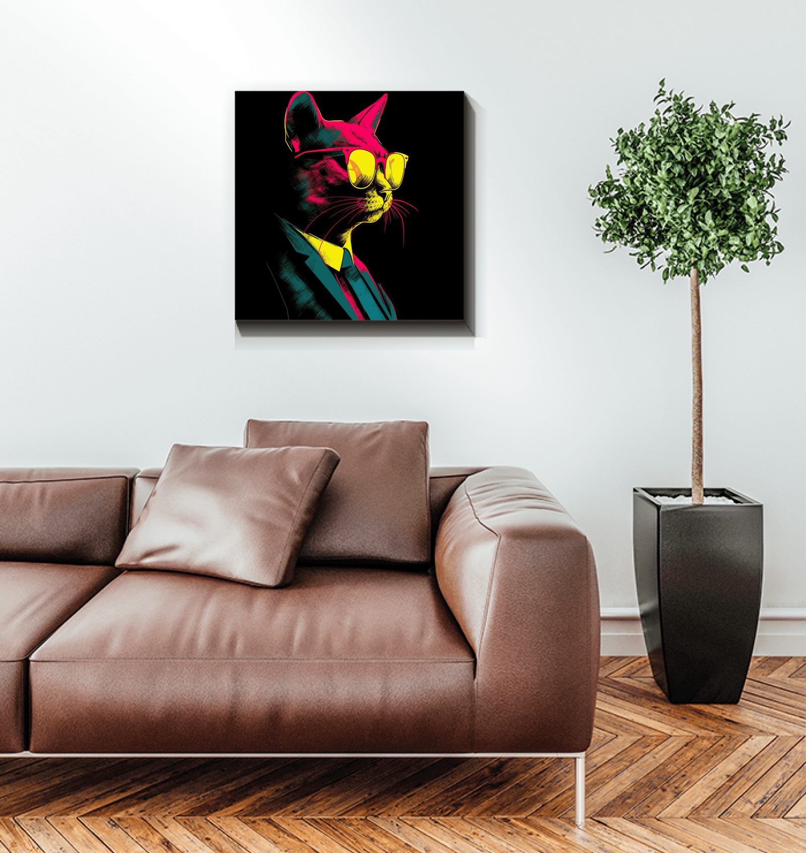 Majestic Kitty Canvas Artwork - Beyond T-shirts
