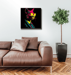 Majestic Kitty Canvas Artwork - Beyond T-shirts
