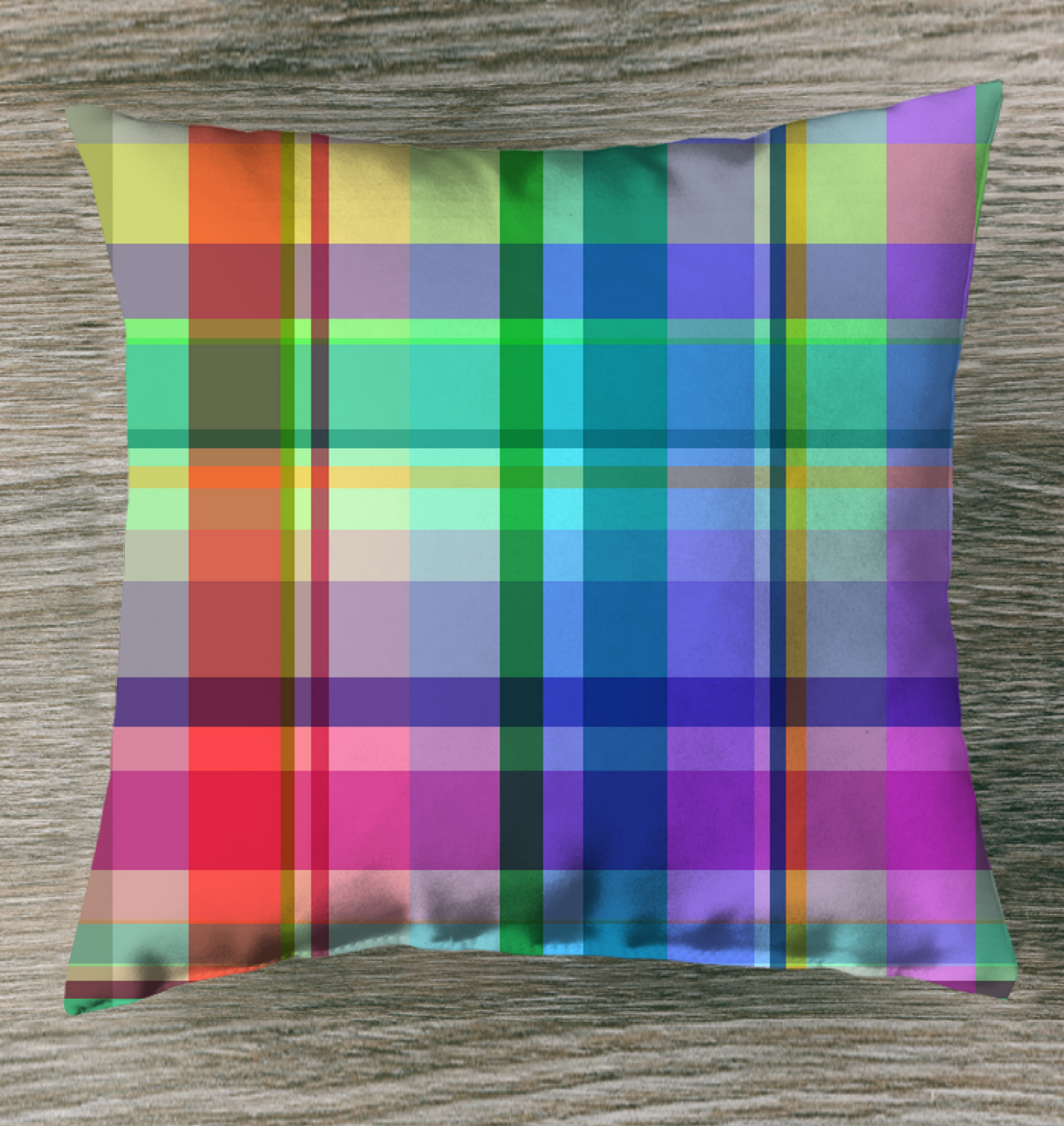 Neon Dreams Indoor Pillow displayed on a sofa, infusing the living room with vibrant colors.